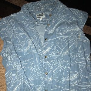 Tropical blue shirt